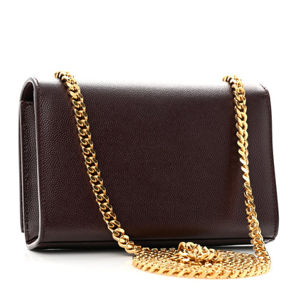Saint Laurent Grain De Poudre Small Monogram Kate Satchel Armaranto 3 of 9