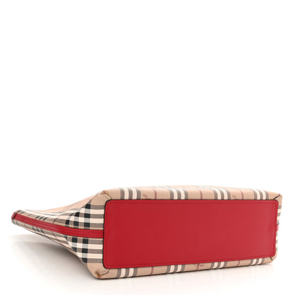 Burberry Haymarket Check Medium Reversible Tote Red 7 of 19