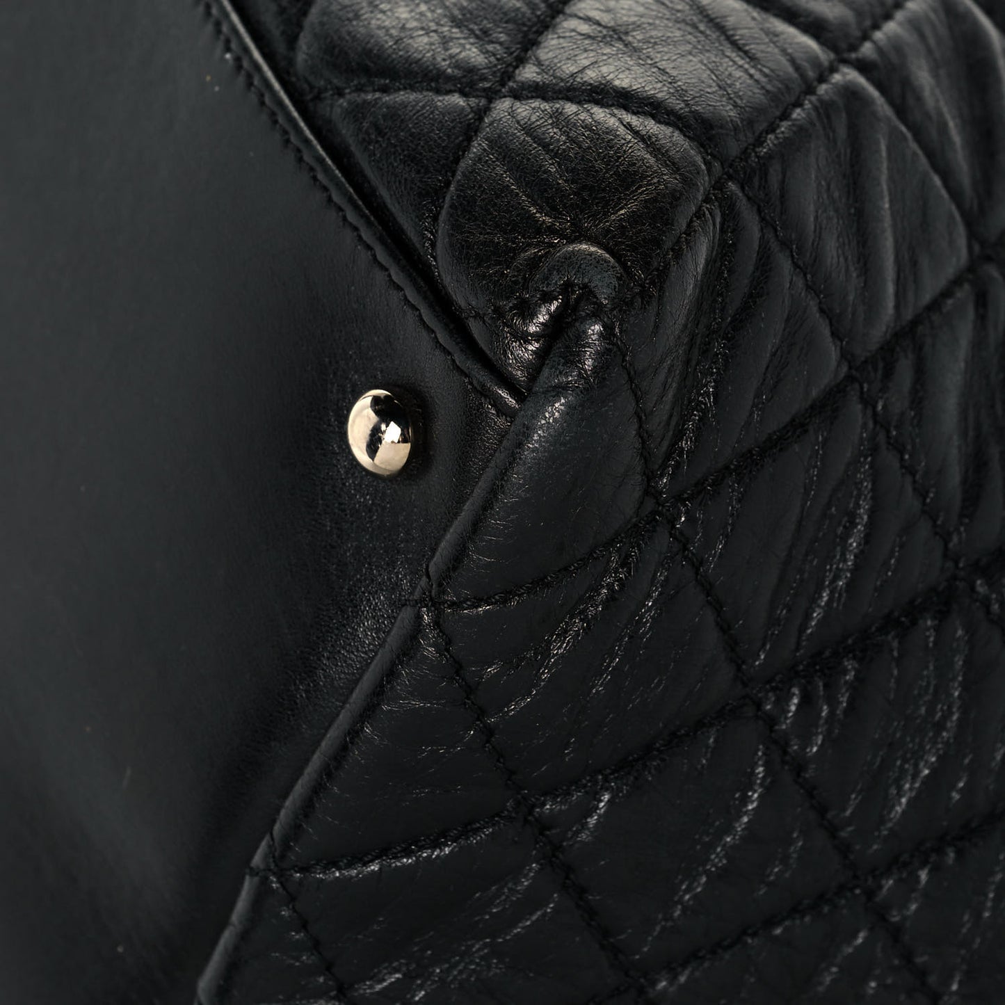 Lambskin Quilted Beijing Backpack Black