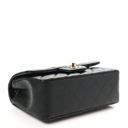 Chanel Lambskin Quilted Mini Rectangular Flap Black 4 of 10