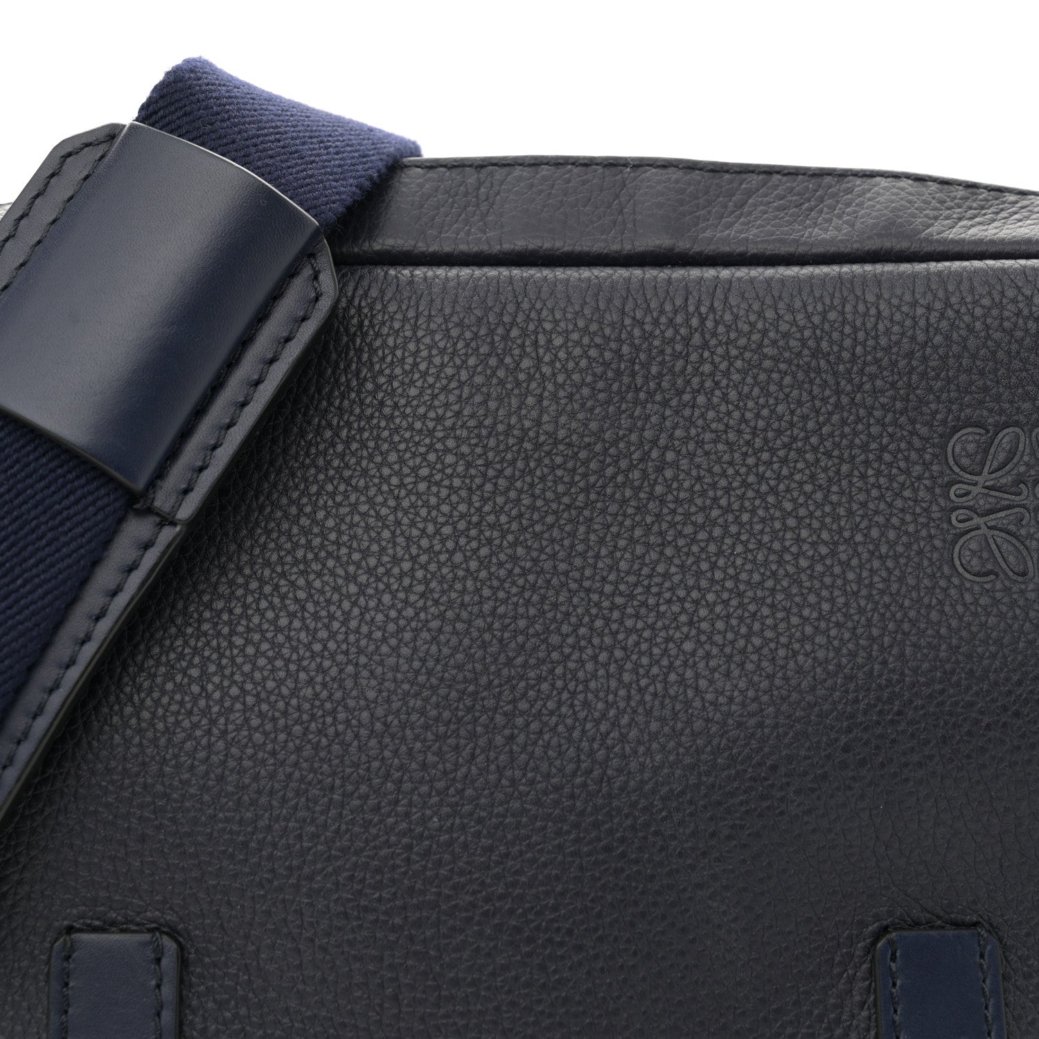 Loewe Soft Grained Calfskin XS Military Messenger Bag Navy 8 of 11