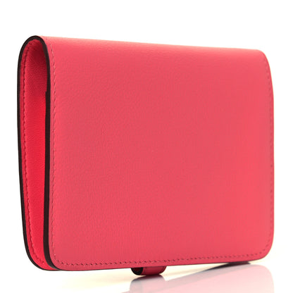 Hermes Togo Dogon Compact Wallet Rose Lipstick 3 of 7