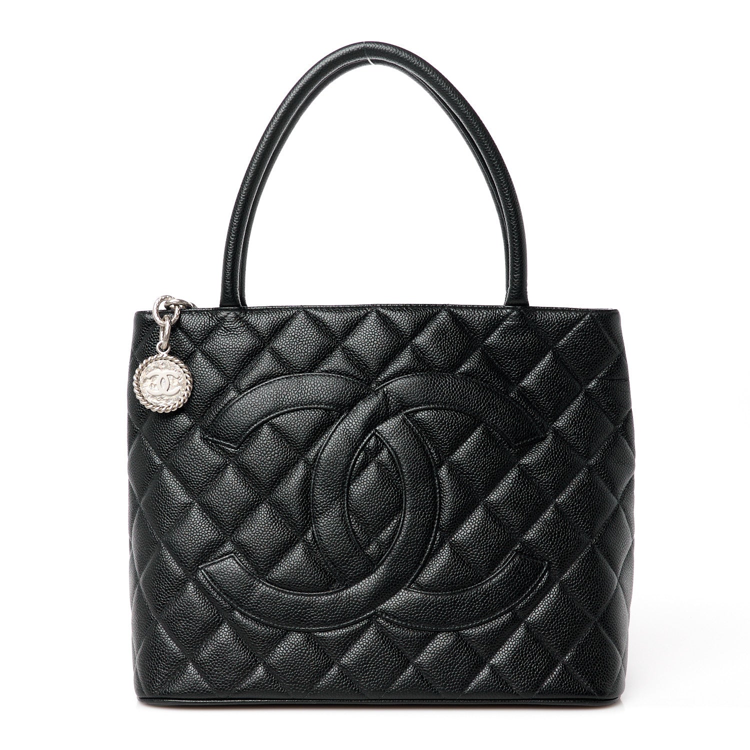 Chanel Caviar Quilted Medallion Tote Black 1 of 10