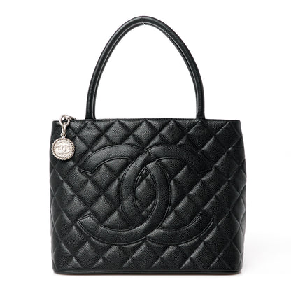 Chanel Caviar Quilted Medallion Tote Black 1 of 10
