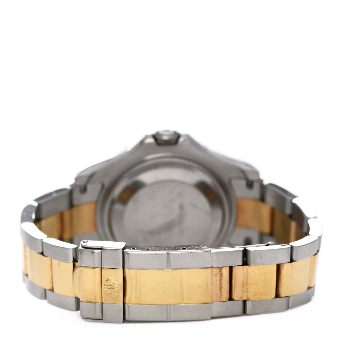 Stainless Steel 18K Yellow Gold 35mm Oyster Perpetual Date Yacht-Master Watch Blue 168623