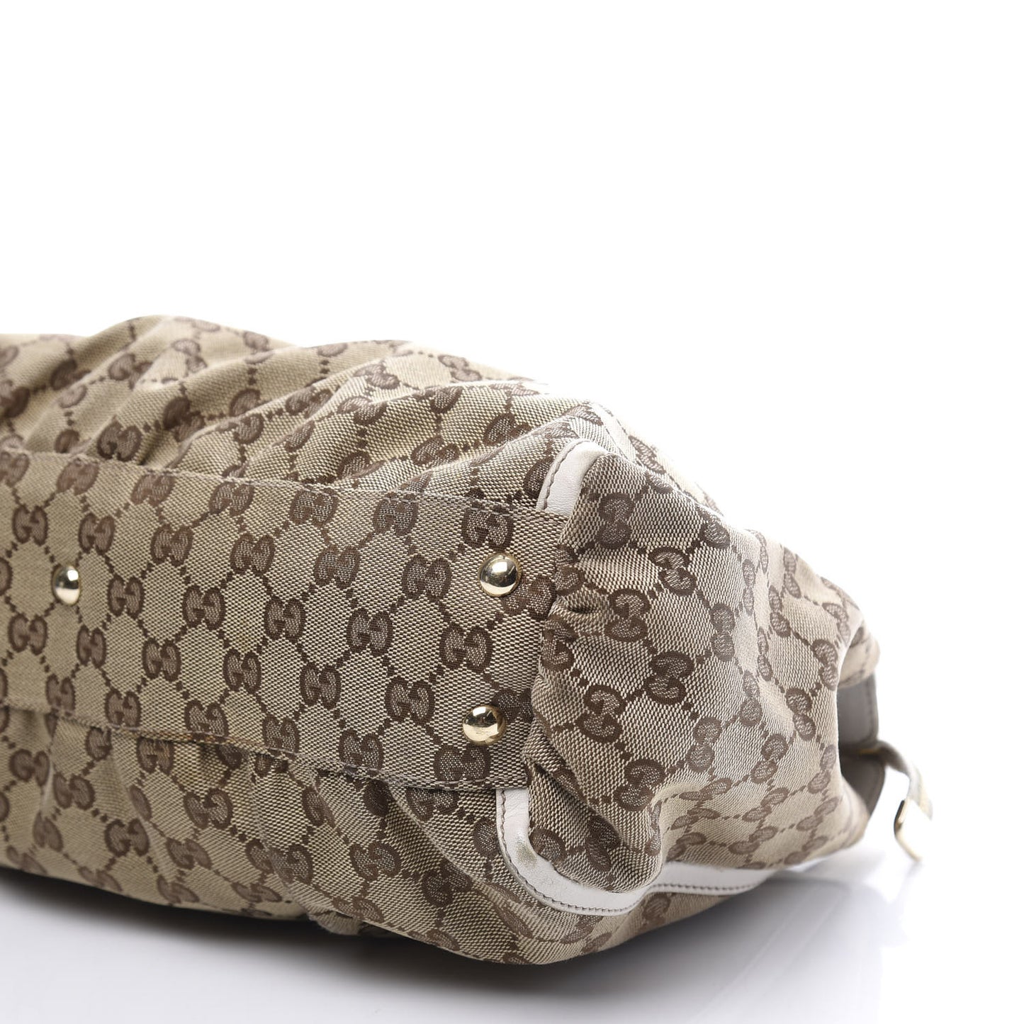 Monogram D Gold Ring Tote White