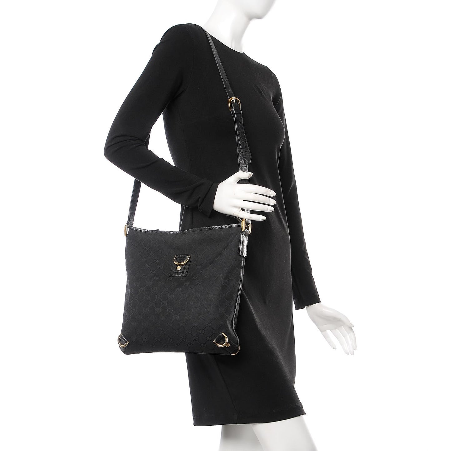Monogram Abbey Messenger Bag Black