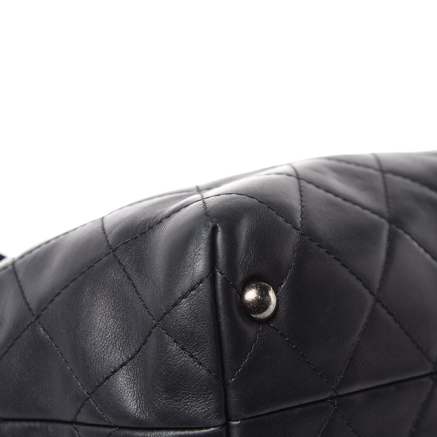 Chanel Calfskin Quilted Large Shopping In Chains Tote Black 11 of 12