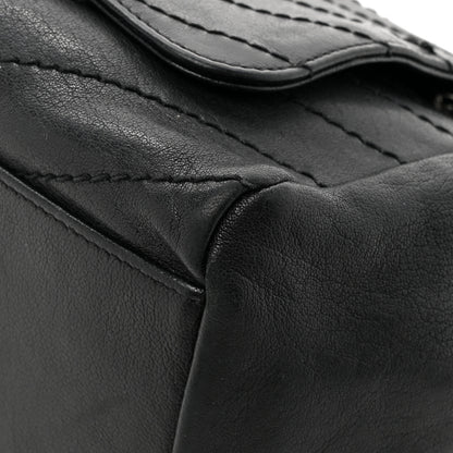 Saint Laurent Pebbled Lambskin Chevron Monogram Small Nolita Black 15 of 17