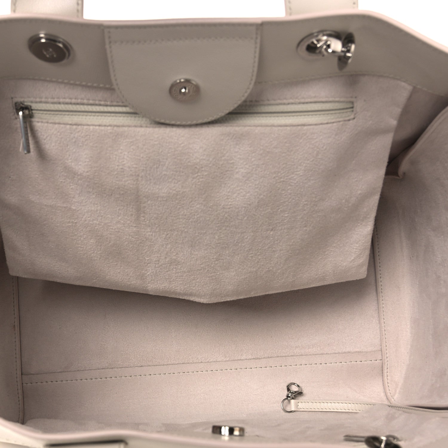 Chanel Caviar Medium Studded Deauville Tote Ivory 5 of 13