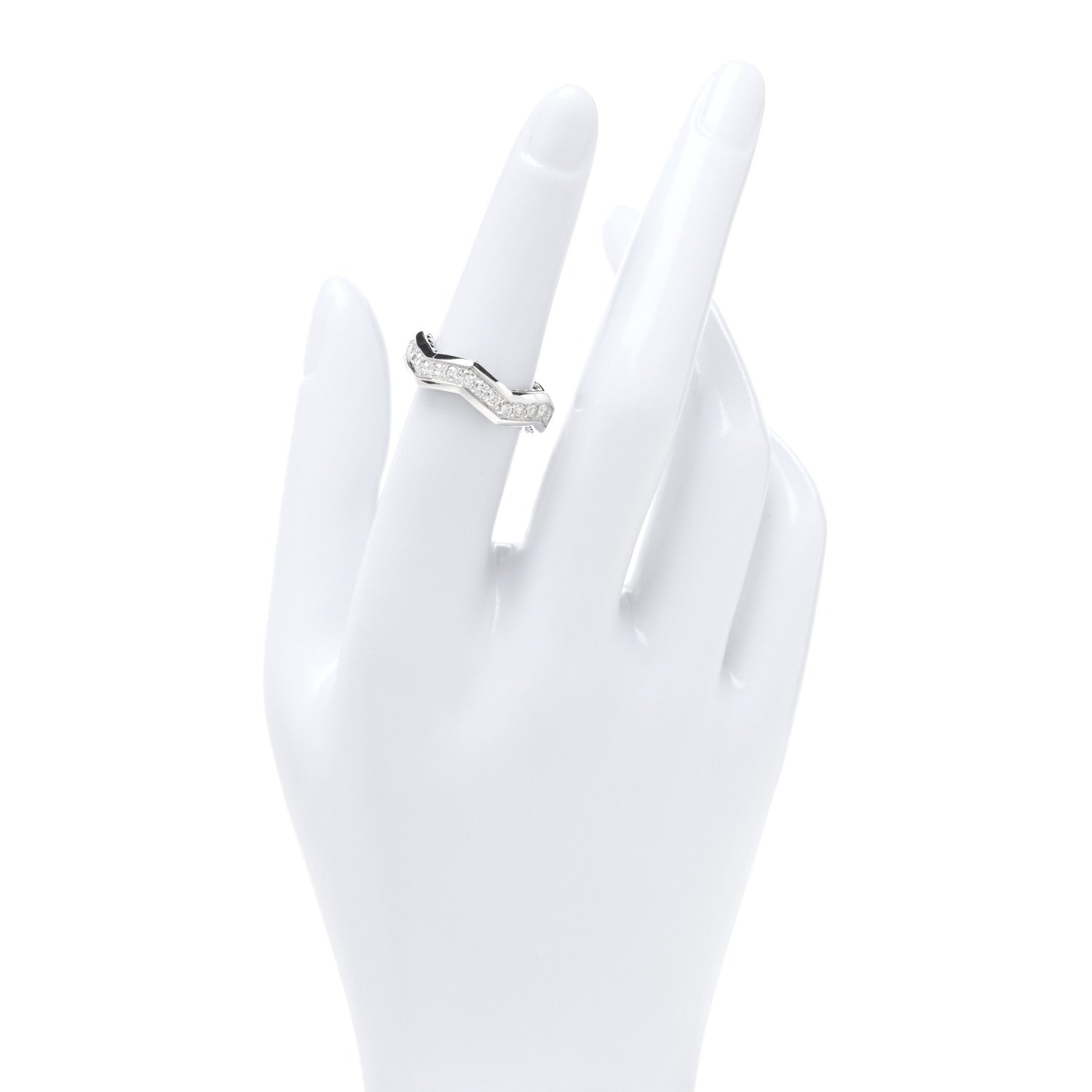 David Yurman Sterling Silver 5mm Zig Zag Stax Ring 52 6 2 of 4