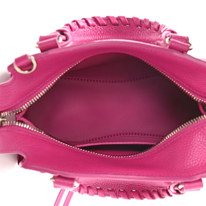Balenciaga Grained Calfskin Neo Classic Silver Hardware Mini City Fuchsia 5 of 8