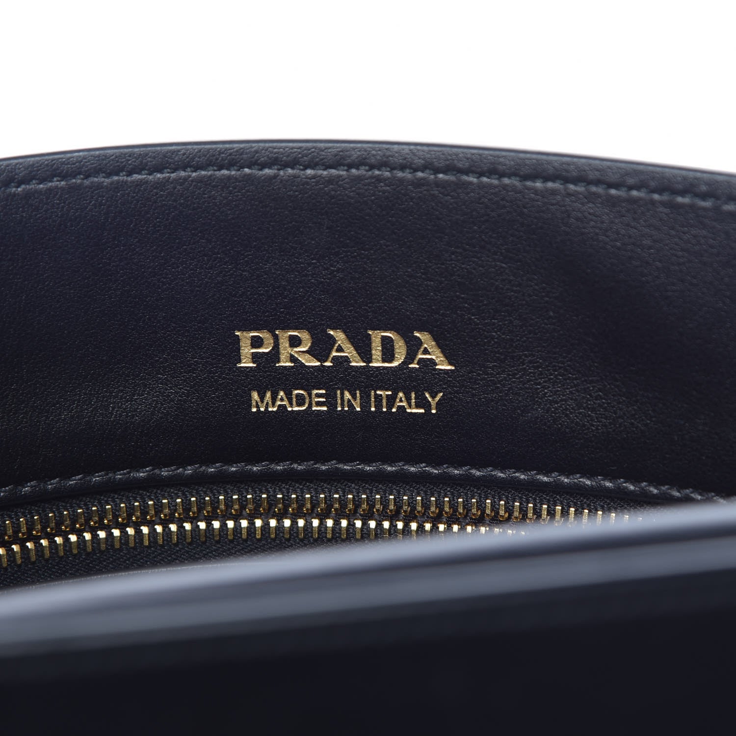 Prada Goatskin Floral Print Bibliotheque Shoulder Bag White Black 8 of 9