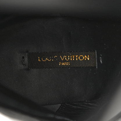 Louis Vuitton Calfskin Belted High Boots 38 Black 10 of 11