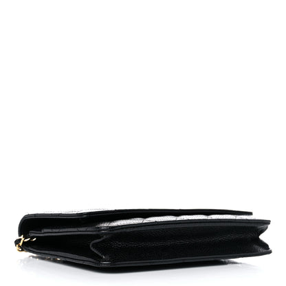 Chanel Caviar Quilted Wallet On Chain WOC Black 4 of 12