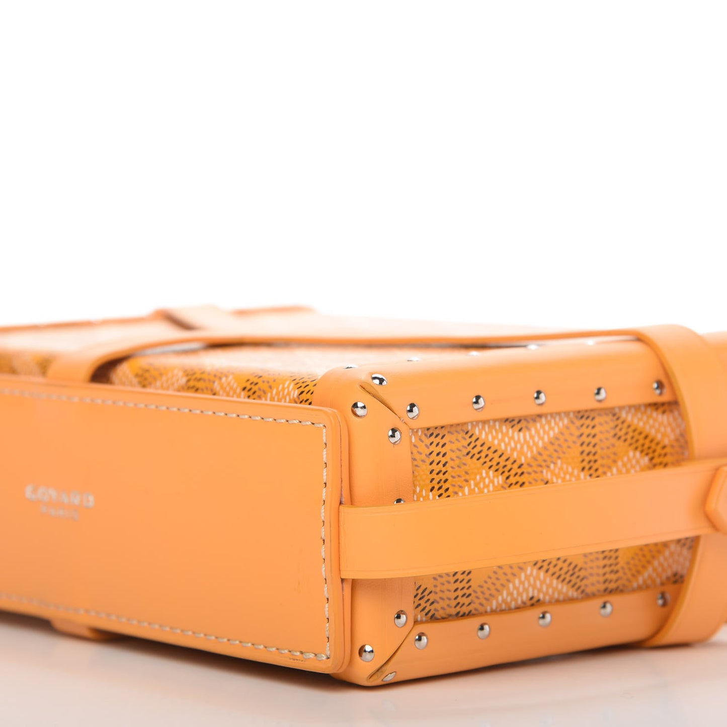 Goyardine Minaudiere Trunk Bag Yellow