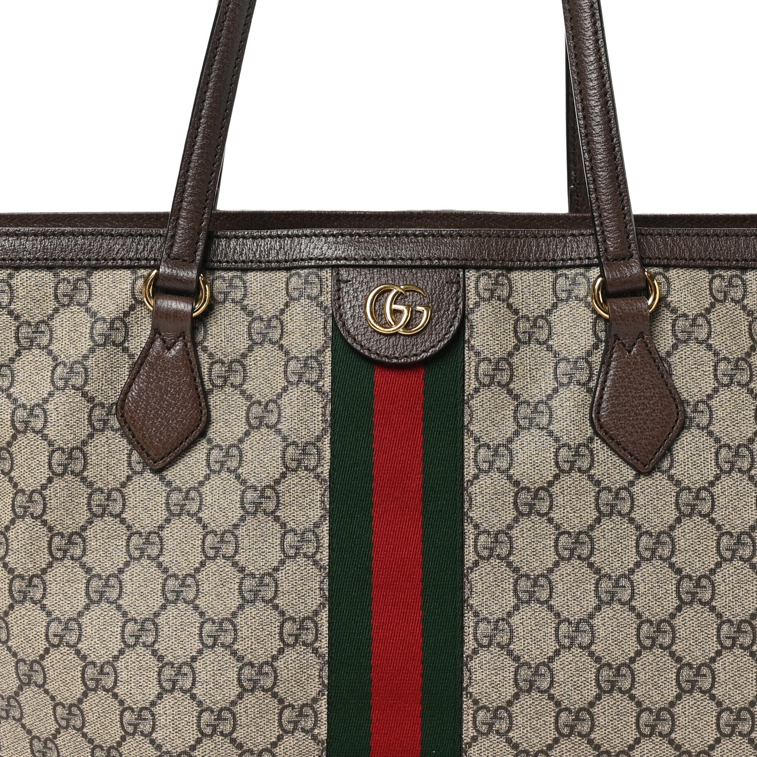 Gucci GG Supreme Monogram Medium Ophidia Shopping Tote Brown 8 of 11