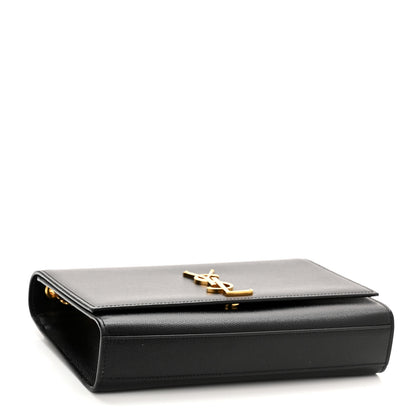 Saint Laurent Grain De Poudre Medium Classic Monogram Kate Satchel Black 4 of 11