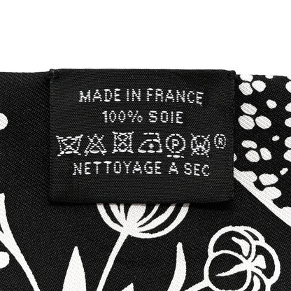 Hermes Silk Les Leopards Twilly Black White 4 of 4