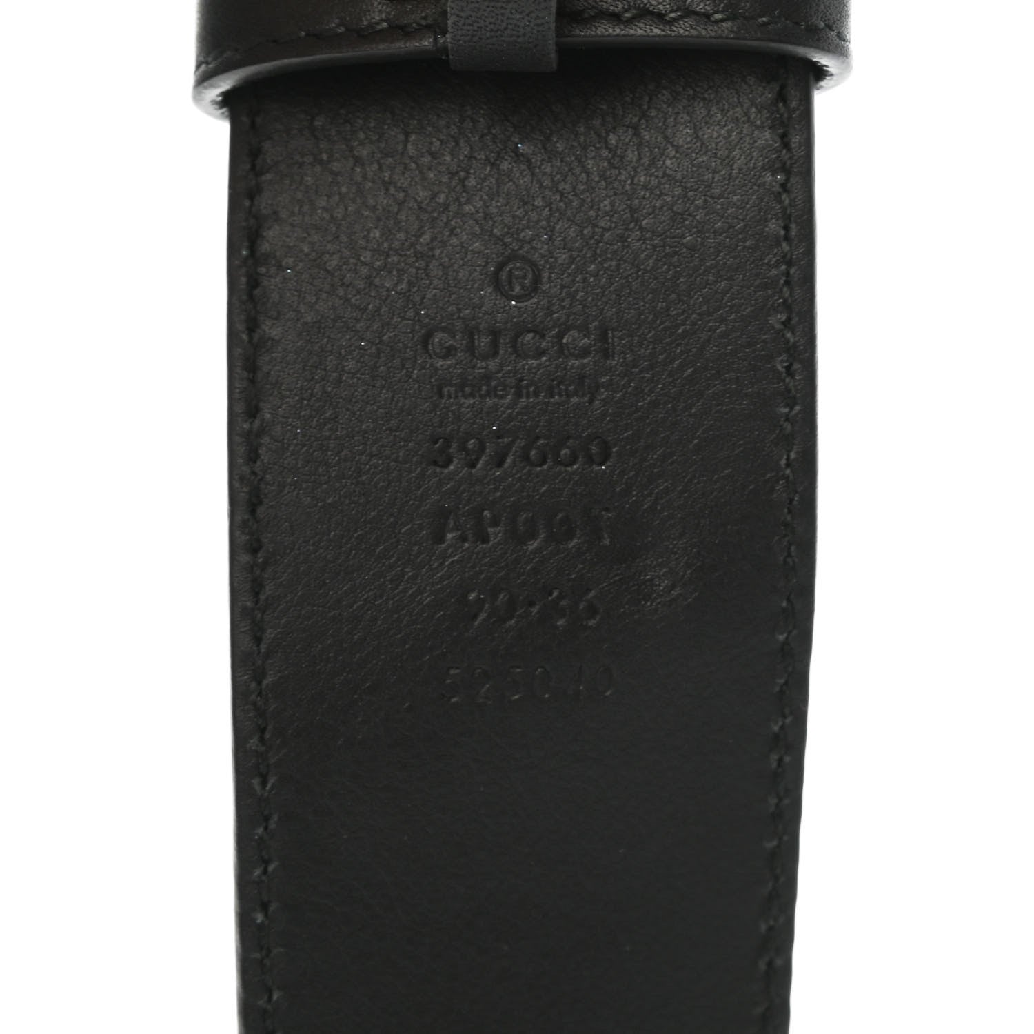 Gucci Calfskin Double G 40mm Belt 90 36 Black 3 of 4
