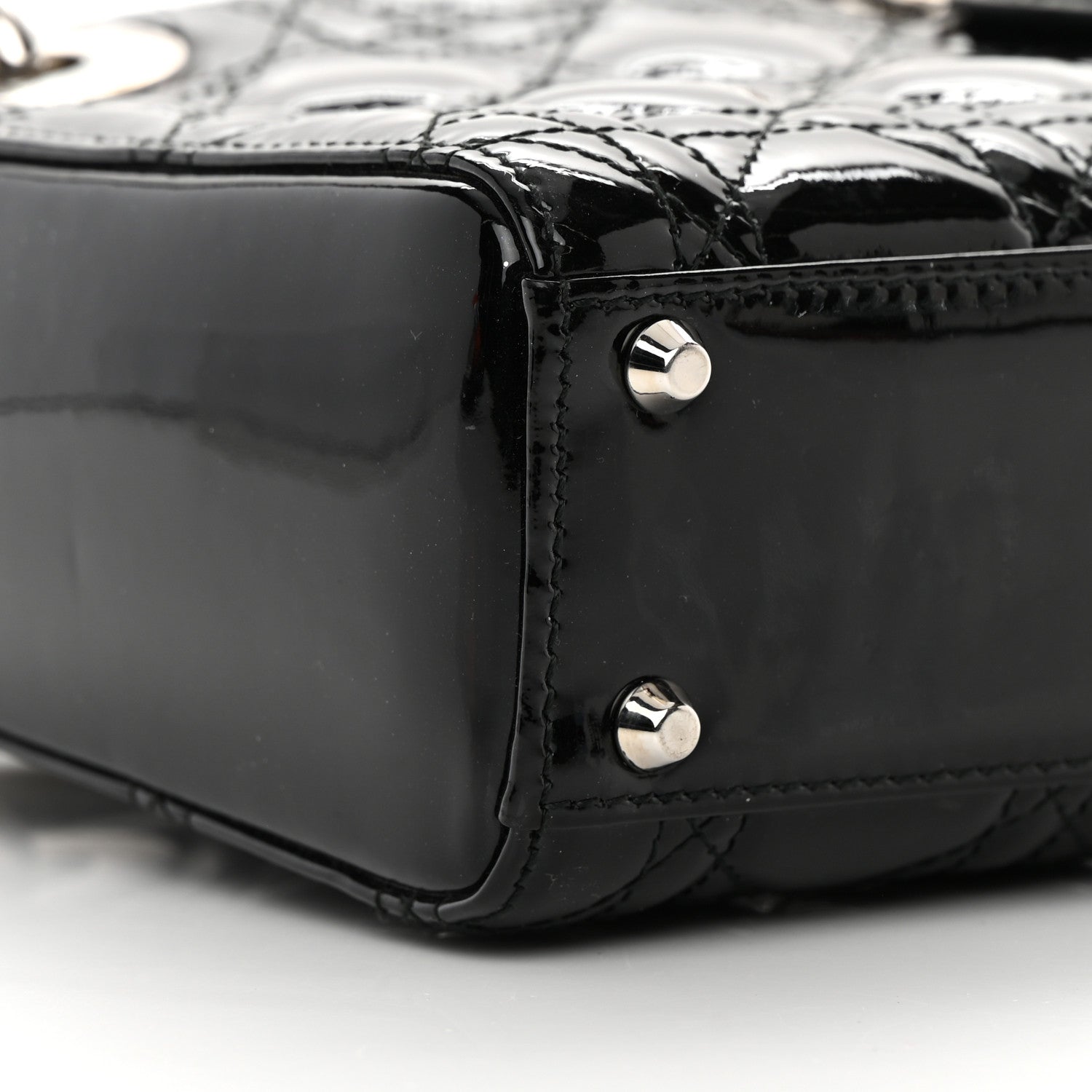 Christian Dior Patent Cannage Mini Lady Dior Black 9 of 13