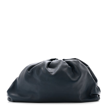 Bottega Veneta Smooth Butter Calf The Pouch Oversized Clutch Deep Blue 1 of 9