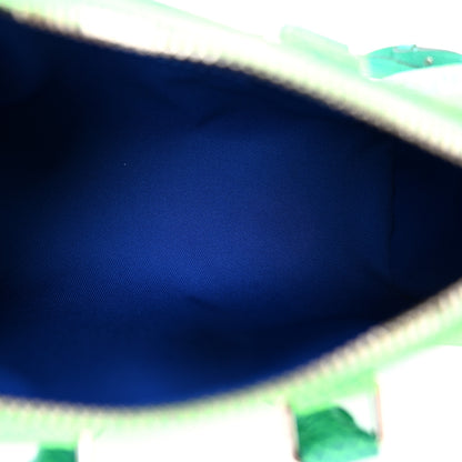 Louis Vuitton Taurillon Illusion Keepall XS Bleu Vert 5 of 9