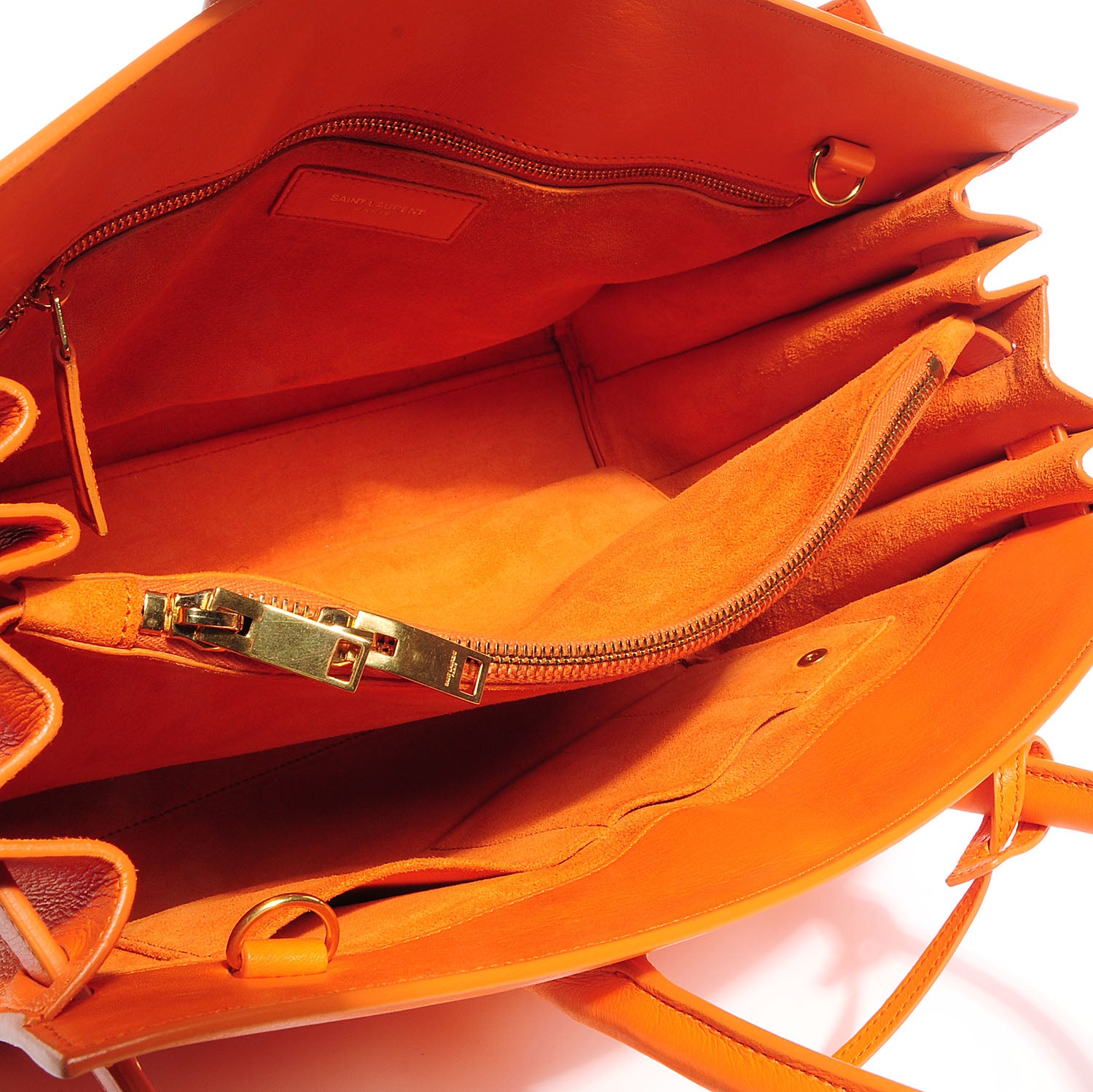 Saint Laurent Calfskin Small Sac De Jour Mandarine 5 of 10
