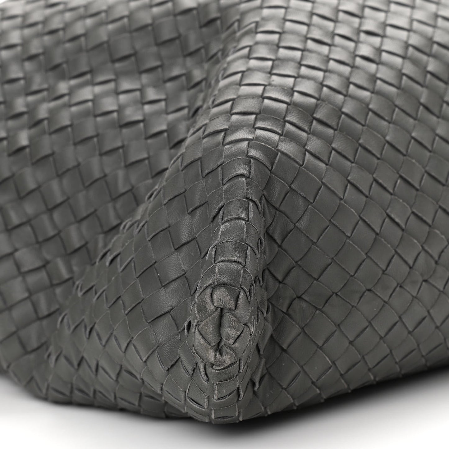 Nappa Intrecciato Maxi Convertible Tote Grey