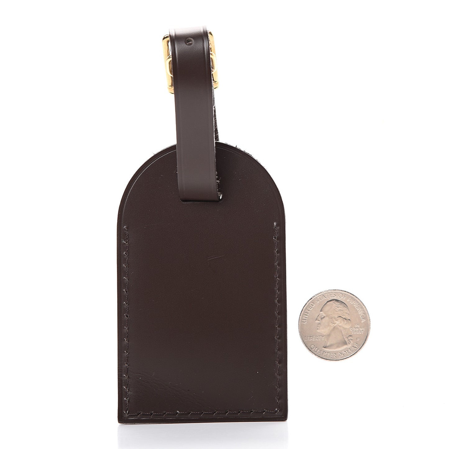 Calfskin Luggage Tag Ebene