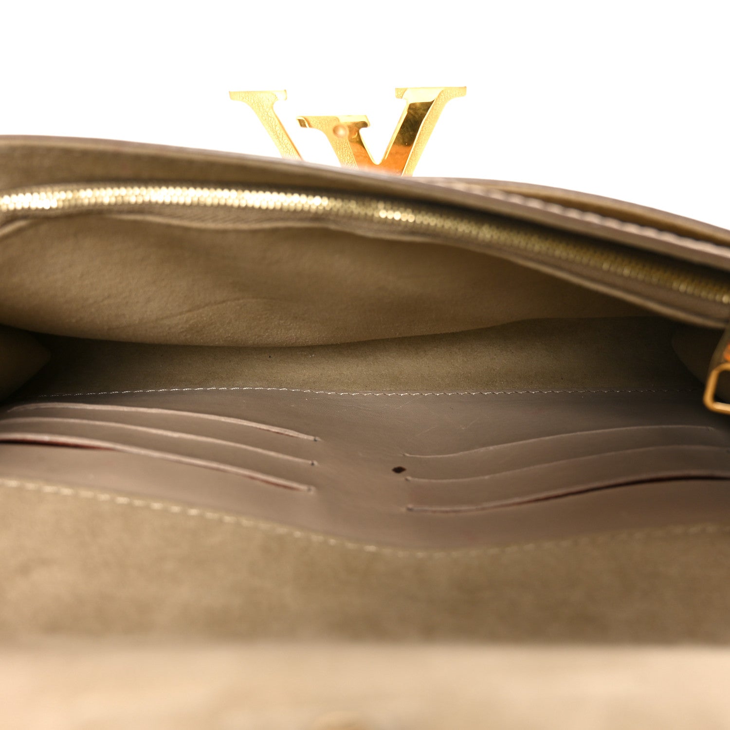 Louis Vuitton Calfskin Neo Sobe Louise EW Clutch Gold 5 of 9