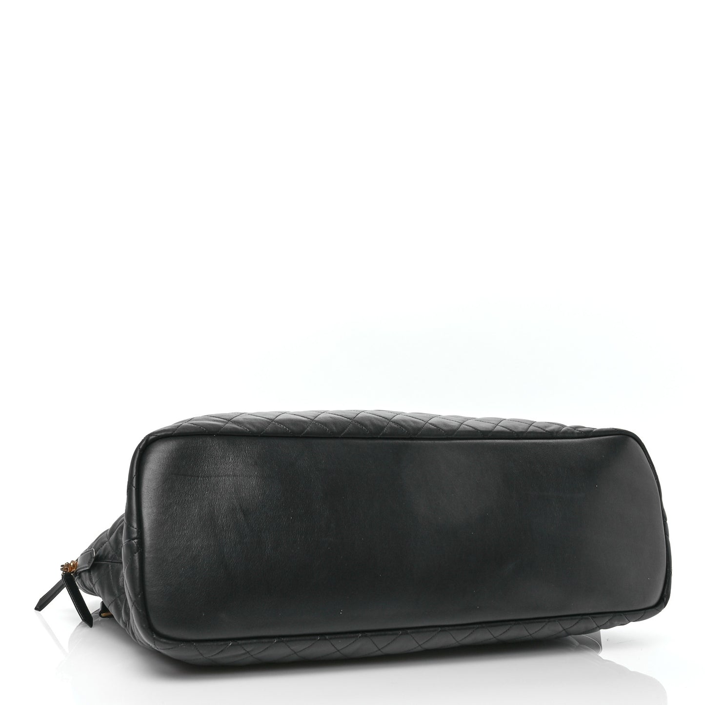 Calfskin Quilted ES Giant Travel Bag Black