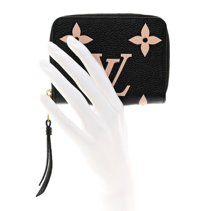 Louis Vuitton Empreinte Monogram Giant Zippy Coin Purse Black Beige 2 of 6