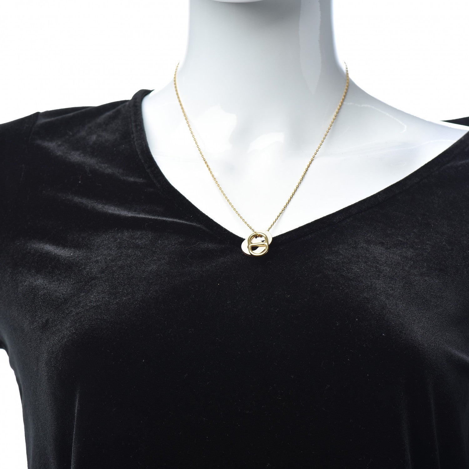 Hermes Swift O'Maillon Pendant Necklace Nata 2 of 7