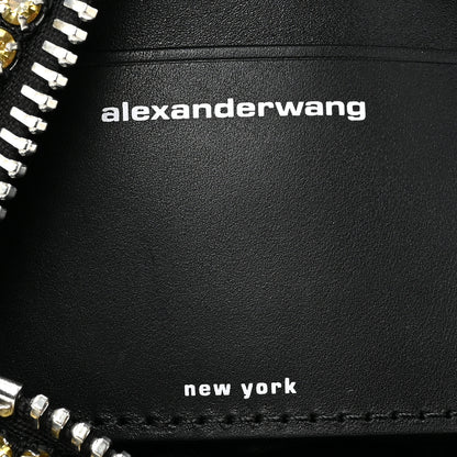 Alexander Wang Mesh Crystal Rhinestone Mini Heiress Pouch Porcelain 6 of 8