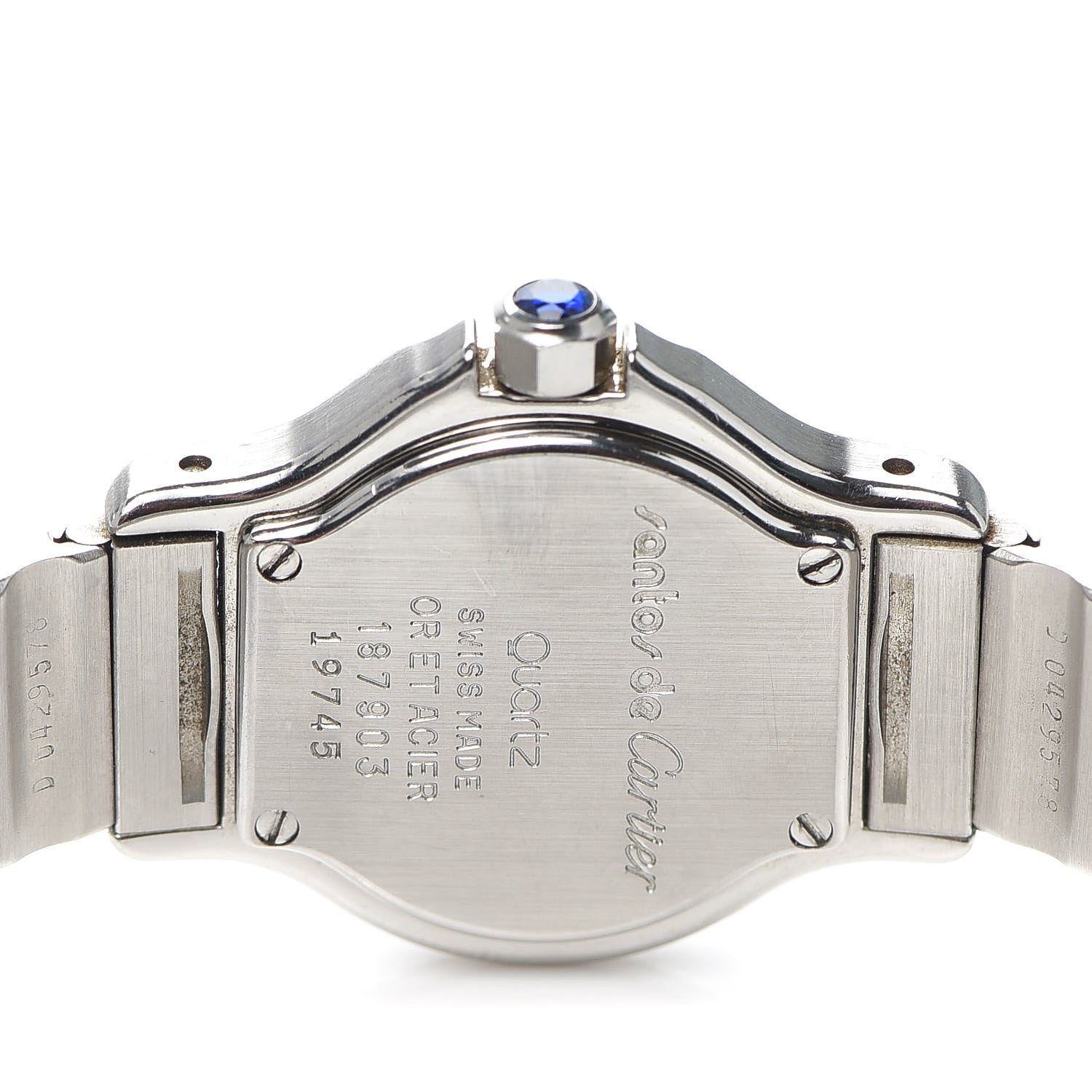 Cartier Stainless Steel 18K Yellow Gold 25mm Santos Octagon Quartz Watch 4 of 5