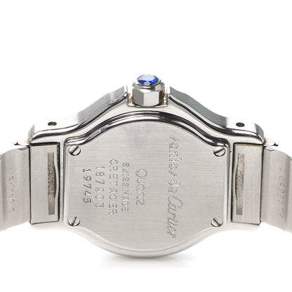 Cartier Stainless Steel 18K Yellow Gold 25mm Santos Octagon Quartz Watch 4 of 5