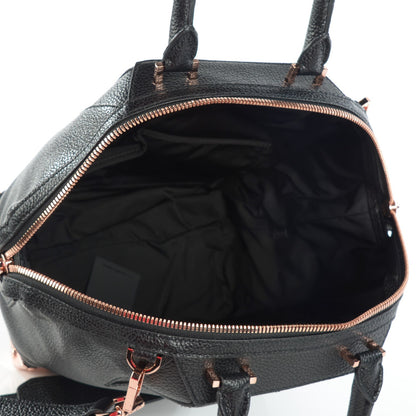Alexander Wang Pebbled Calfskin Small Emile Soft Black Rose Gold Hardware 5 of 7