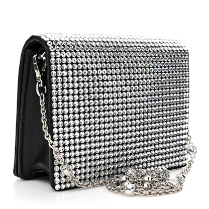 Miu Miu Nappa Crystal Starlight Mini Clutch Bag Black 3 of 9