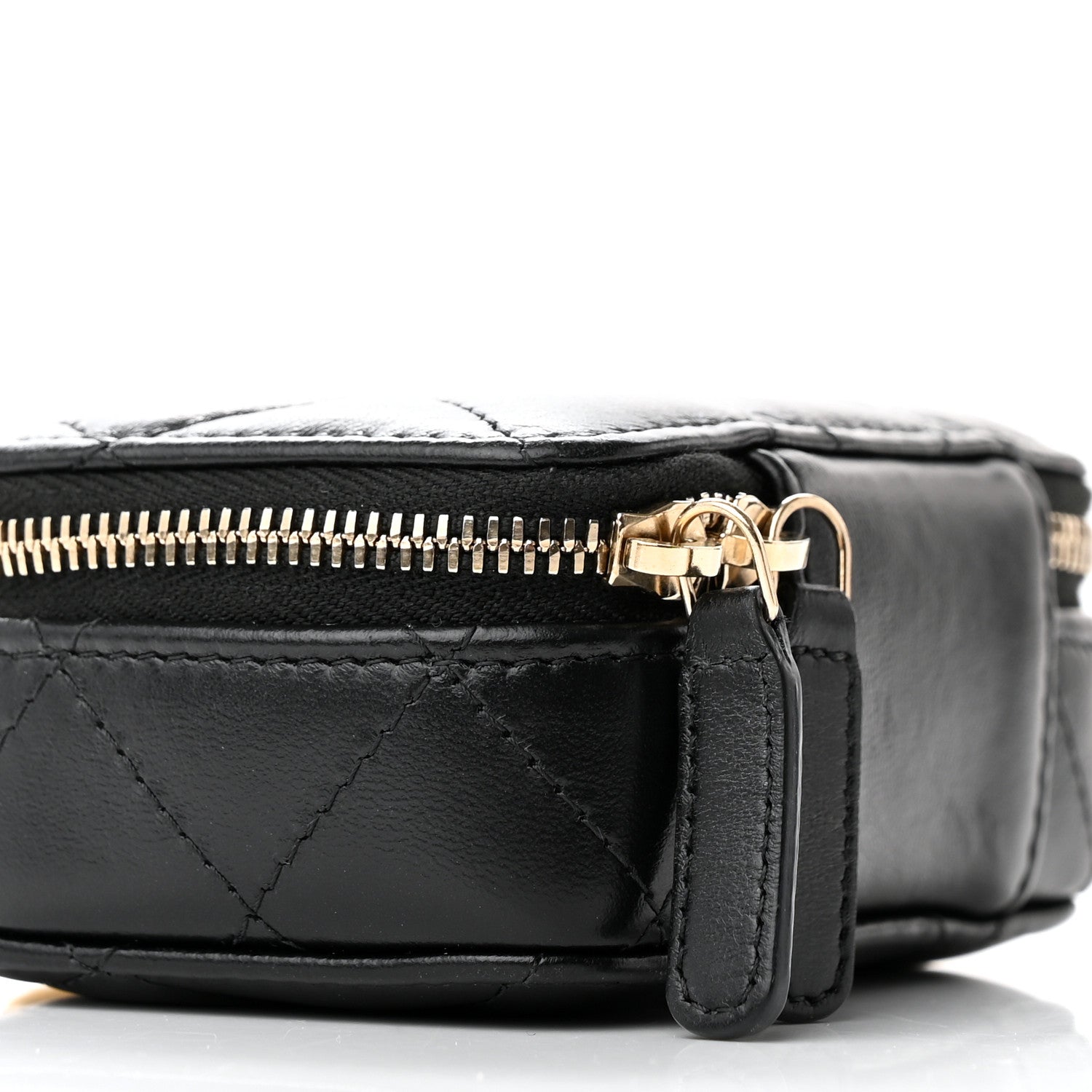 Chanel Lambskin Quilted Mini Lacquered Chain Clutch Black 9 of 11