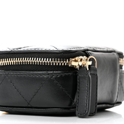 Chanel Lambskin Quilted Mini Lacquered Chain Clutch Black 9 of 11
