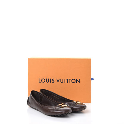 Louis Vuitton Calfskin Oxford Ballerina Flats 39.5 Brown 11 of 12