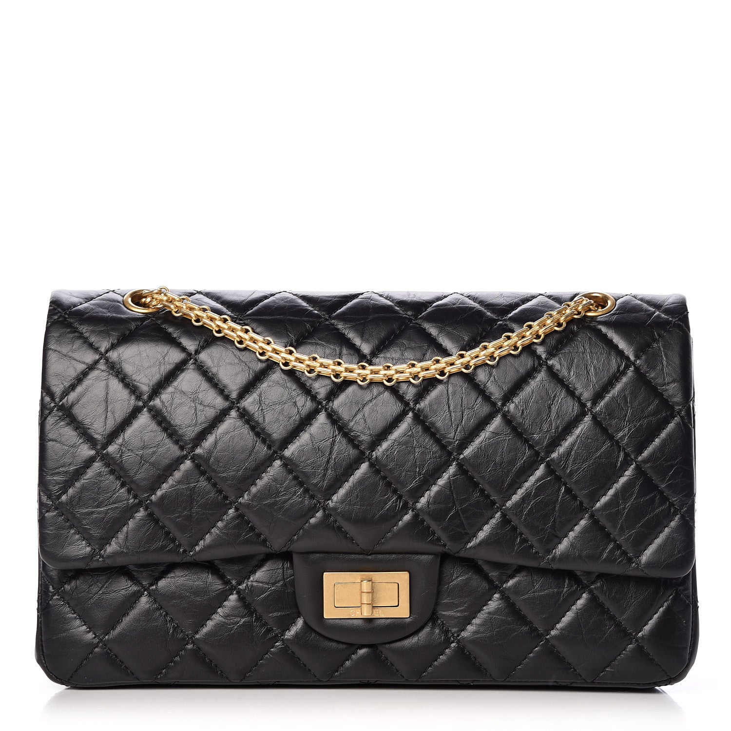 Chanel Aged Calfskin Quilted 2.55 Reissue 227 Flap Black 1 of 10