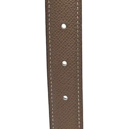 Hermes Swift Epsom Medor H Belt 75 30 Black Etoupe 3 of 4