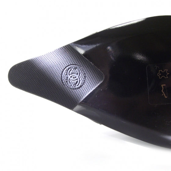 Chanel Leather Ankle Boots 38 Black 6 of 8
