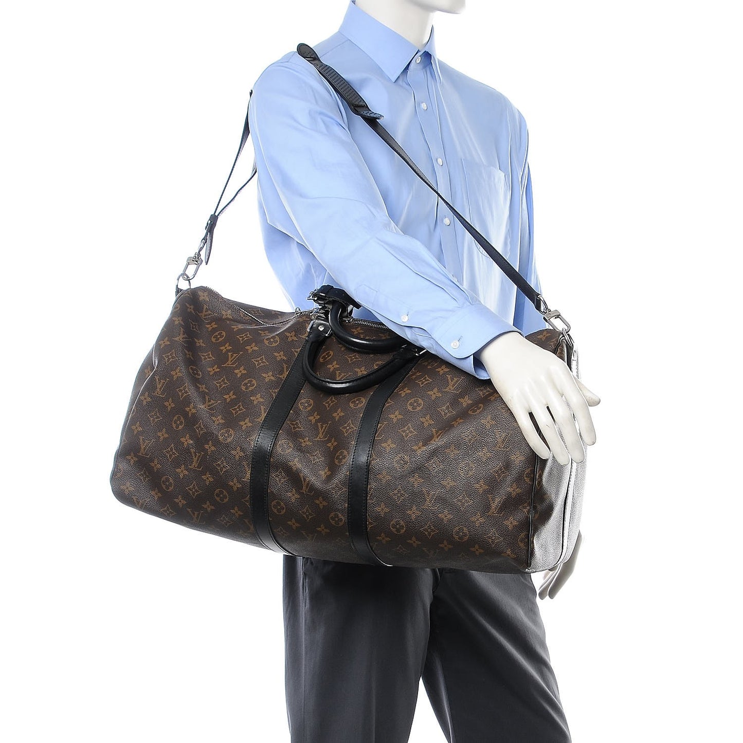 Monogram Macassar Keepall Bandouliere 55
