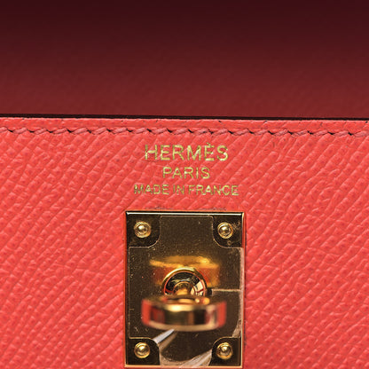 Hermes Epsom Kelly Sellier 25 Rose Jaipur 6 of 35