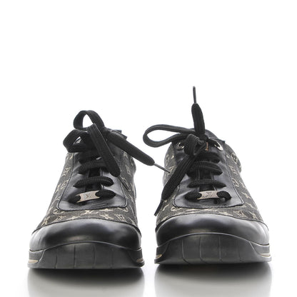 Louis Vuitton Mini Lin Monogram Sneakers 40 Black 2 of 12