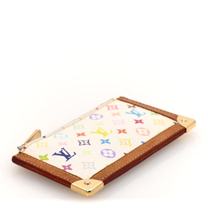 Louis Vuitton Monogram Multicolor Key Pouch White 4 of 8