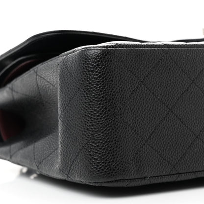 Chanel Caviar Quilted Jumbo Double Flap Black 9 of 10